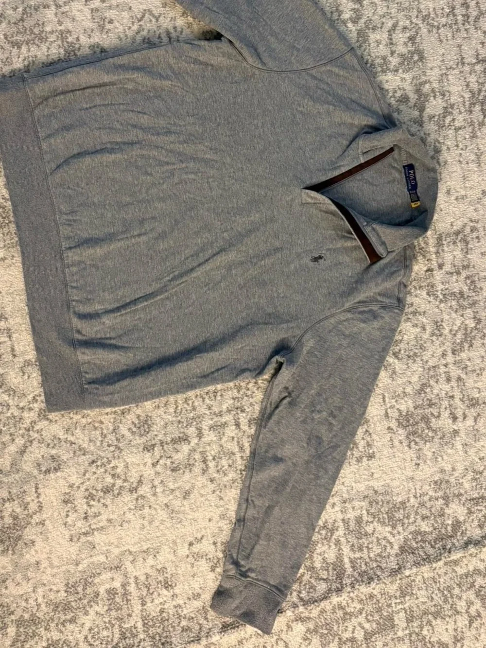 Men’s XL Polo Ralph Lauren Grey Quarter Zip Sweater